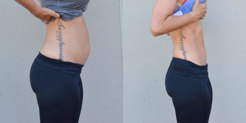 We burn fat in the waist