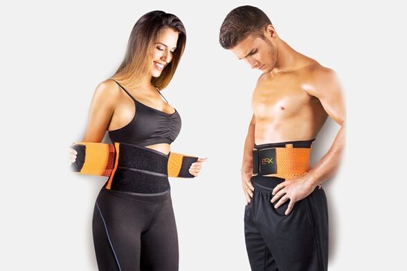 The belt has the effect of sauna for weight loss