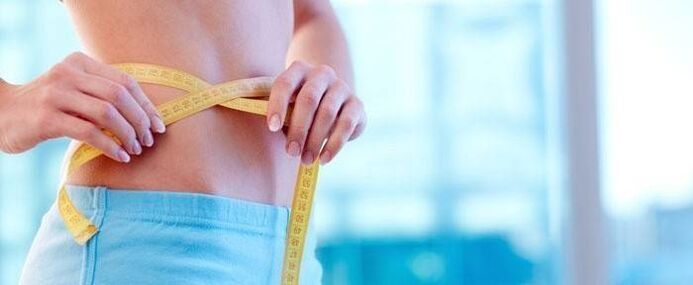 Measure the volume of lost weight with the help of special abdominal exercises