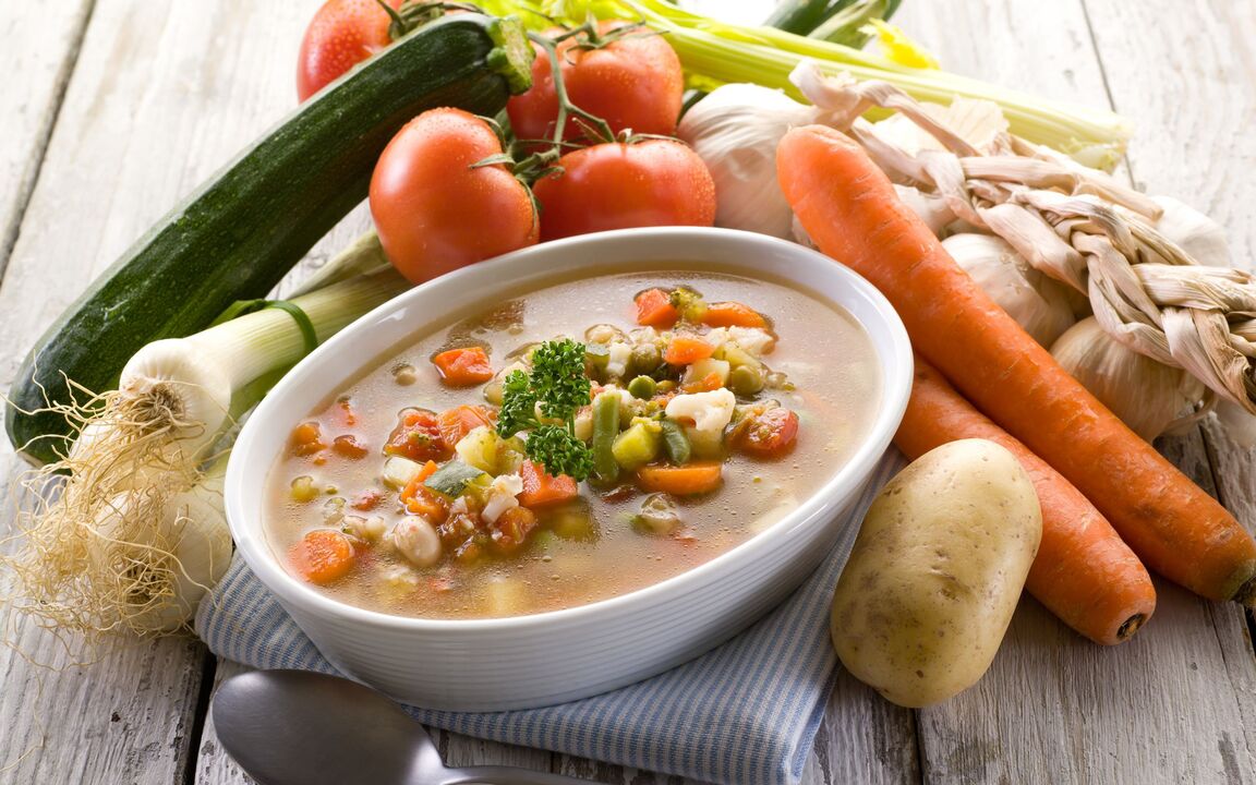 vegetable soup cure gastritis
